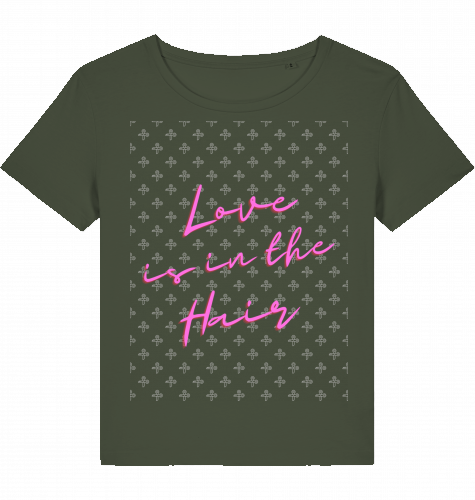 Love Is In The Hair - Organic Scoop Neck T-Shirt