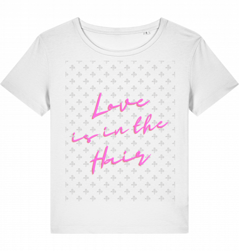 Love Is In The Hair - Organic Scoop Neck T-Shirt